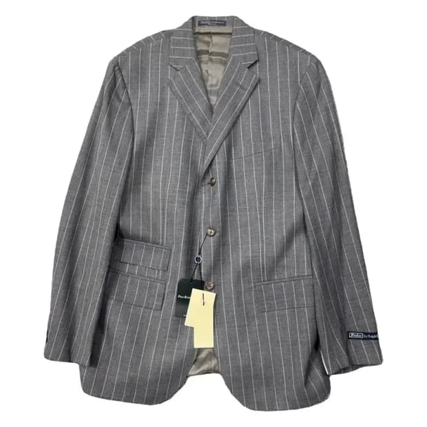 [새상품]폴로 스트라이프 그레이 정장 블레이저 100
