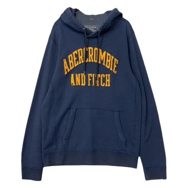 아베크롬비 빈티지 자수 Y2K 로고 후드티 M
