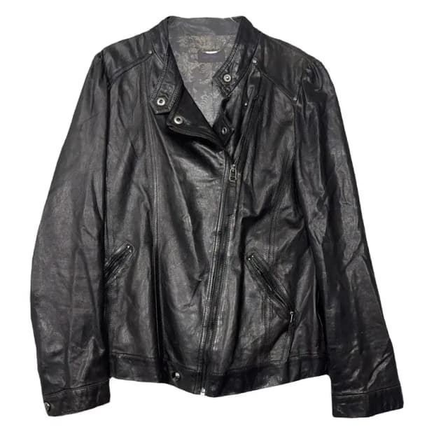 여성 빈티지 램스킨 차이나넥 양가죽 자켓 100