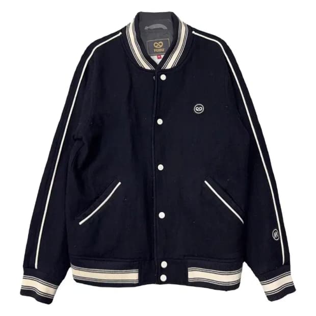 푸부 로고 자수 단가라 스타디움 자켓 M