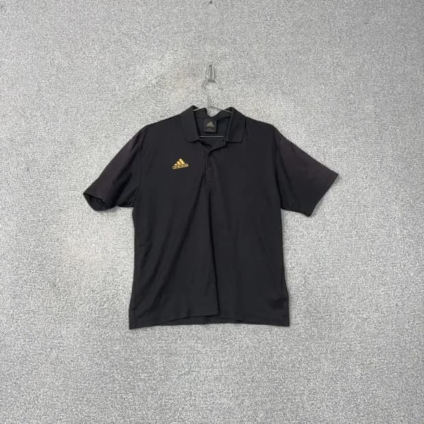 아디다스 기능성 로고 반팔 카라티 100