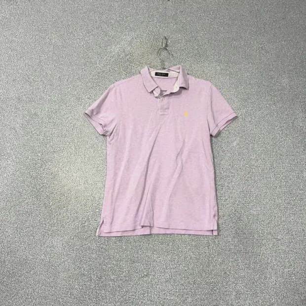 빈폴 연보라 로고 반팔 카라티 100