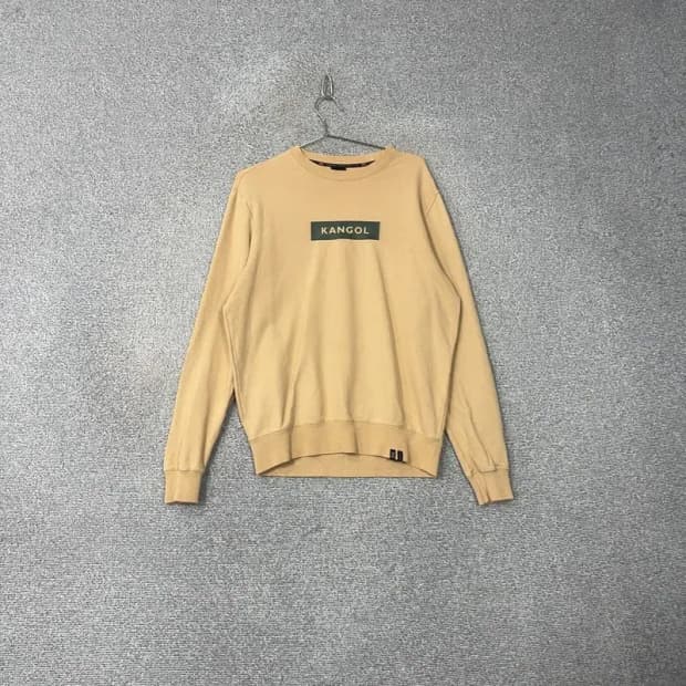 캉골 로고 베이지 맨투맨 M