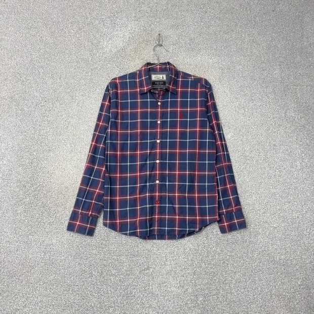 빈폴 로고 슬림핏 남성 체크셔츠 95