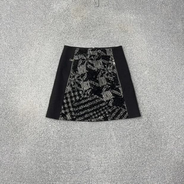 SJSJ 패턴 울 스커트 64-94