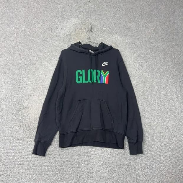 나이키 글로리 프린팅 로고 후드티 L