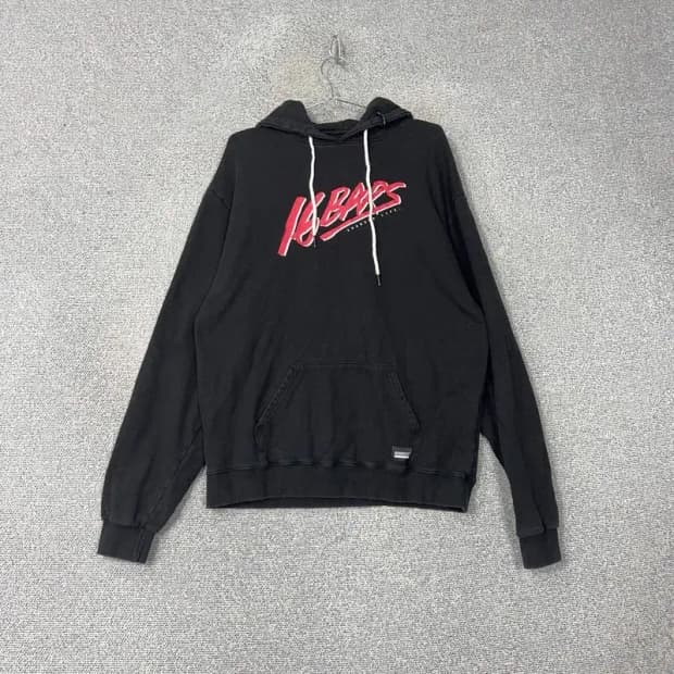 브라운브레스 프린팅 블랙 후드티 XL