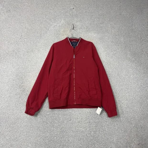 타미힐피거 레드 캐주얼 블루종 자켓 L