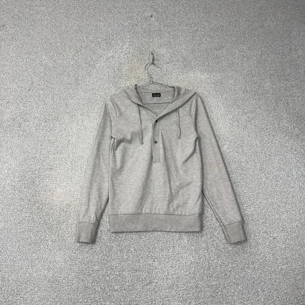 자라 남성 캐주얼 그레이 후드티 S