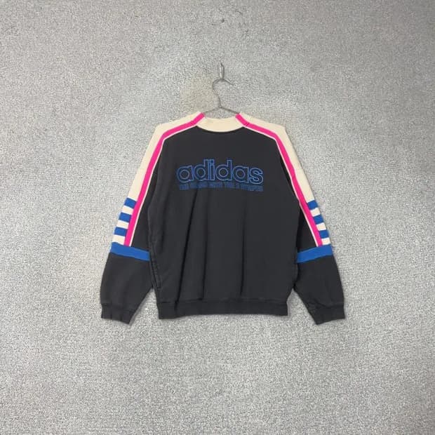 아디다스 올드스쿨 프린팅 스웻셔츠 오버핏 맨투맨 S