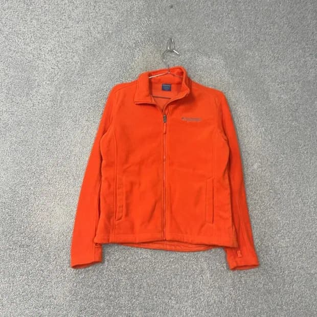 디스커버리 오렌지 로고 캐주얼 후리스 집업 100