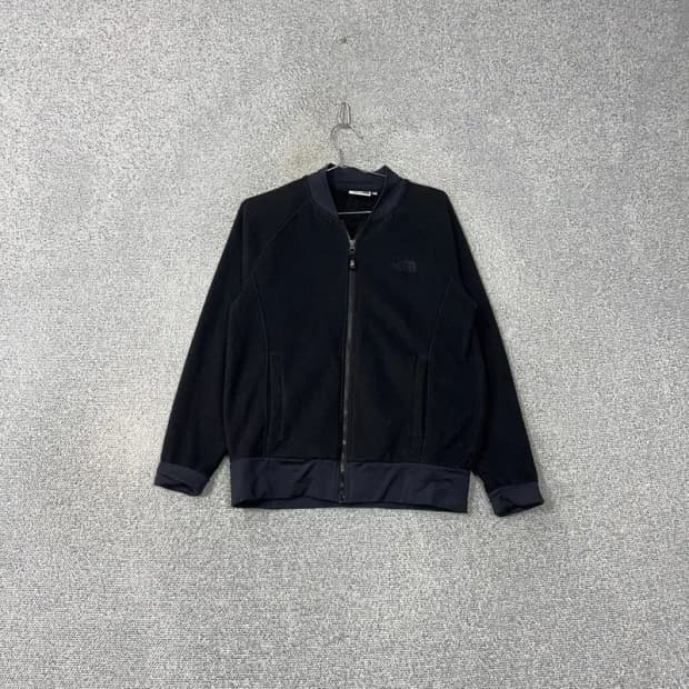 노스페이스 블랙 양털 뽀글이 후리스 블루종 집업 95