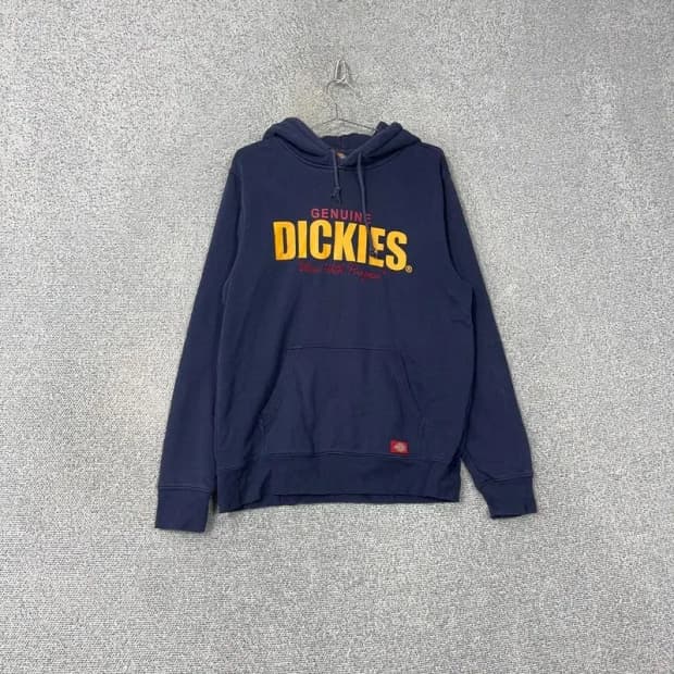 디키즈 네이비 프린팅 후드티 L