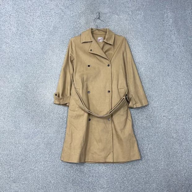 에잇세컨즈 벨티드 베이지 트렌치코트 S