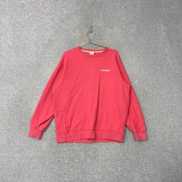 마하그리드 백로고 핑크 맨투맨 L