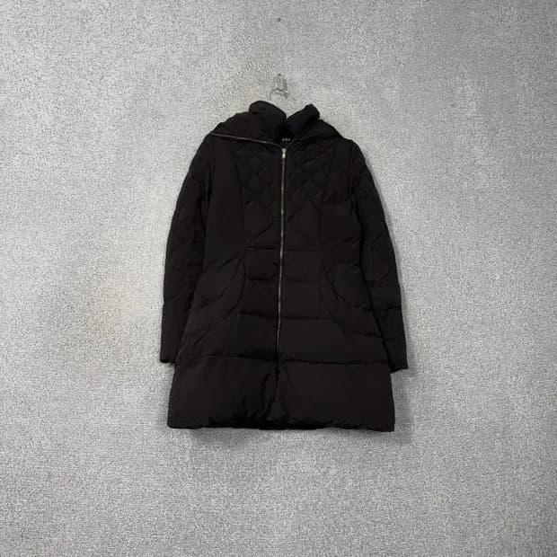 에고이스트 여성 덕다운 블랙 롱 패딩 66