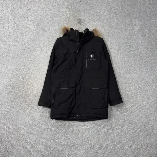 블랙야크 고어텍스 블랙 라쿤퍼 패딩 85