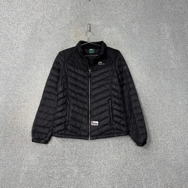 네파 블랙 로고 여성 거위털 경량 패딩 점퍼 95