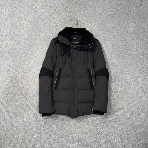 한섬 시스템 구스다운 블랙 패딩 95
