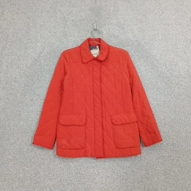 빈폴 오렌지 코랄 캐주얼 퀄팅 자켓 90