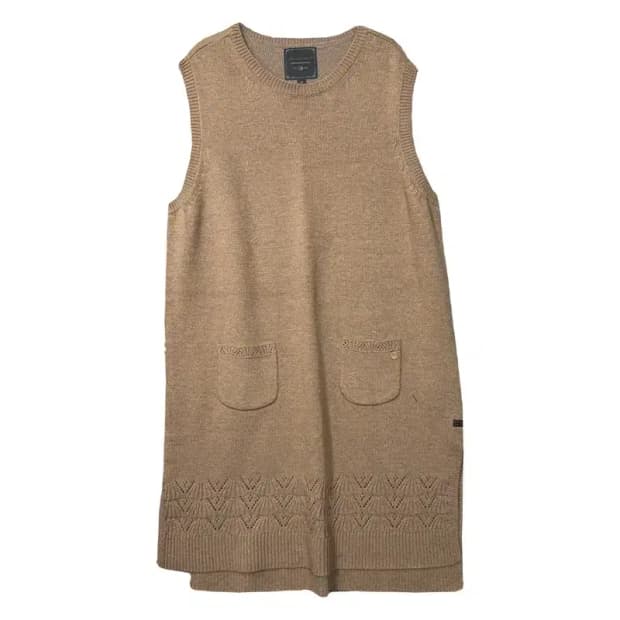 써스데이아일랜드 베이지 모헤어 레이온 니트 원피스 165(M)