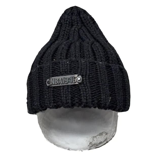 엔비에이 블랙 로고 비니 56cm~59cm