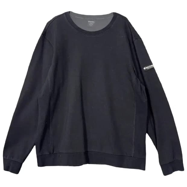 디스커버리 그레이 로고 맨투맨 110