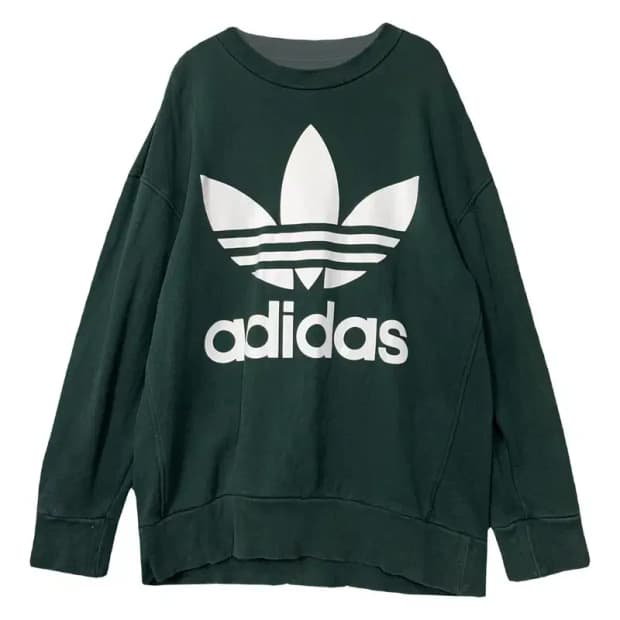 아디다스 프린팅 그린 맨투맨 XL