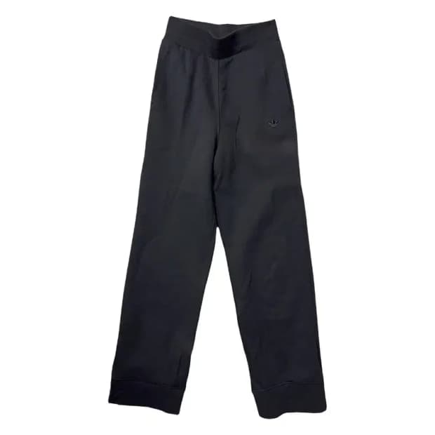 아디다스 올블랙 불꽃 로고 트레이닝 바지 XS