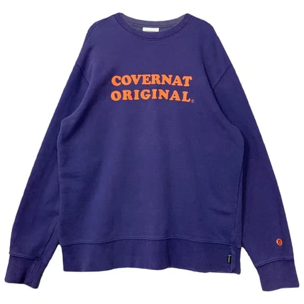 커버낫 프린팅 퍼플 맨투맨 M