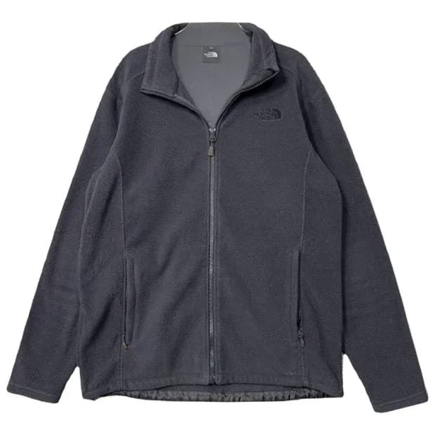 노스페이스 그레이 로고 플리스 후리스 100