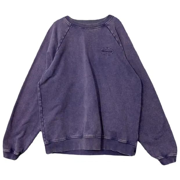 디스이즈네버댓 퍼플 빈티지 피그먼트 맨투맨 XL