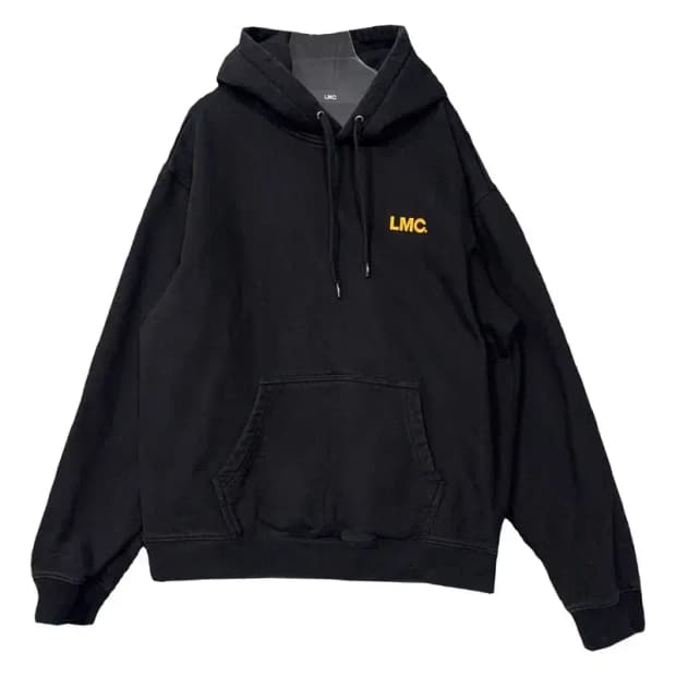 엘엠씨 로고 스웻 오버핏 블랙 후드티 L