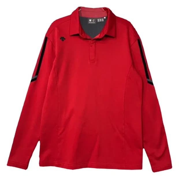 데상트 레드 기능성 카라티 95