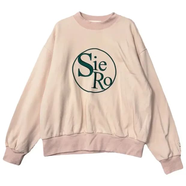 시에로 프린팅 라이트 핑크 맨투맨 1(S)