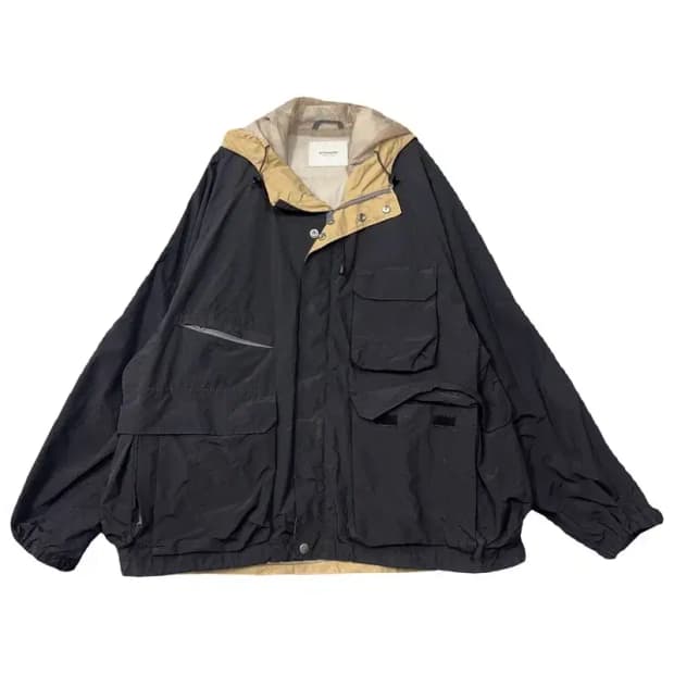 아웃스탠딩 블랙 테크웨어 나일론 자켓 3
