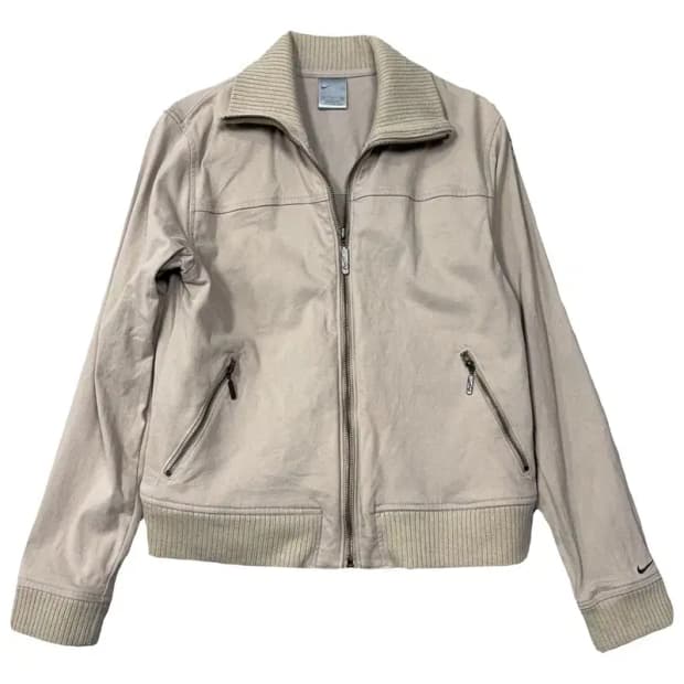 나이키 00s 베이지 Y2K 카라 자켓 M