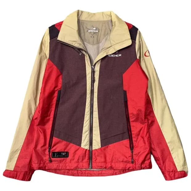 아이더 로고 기능성 나일론 바람막이 S