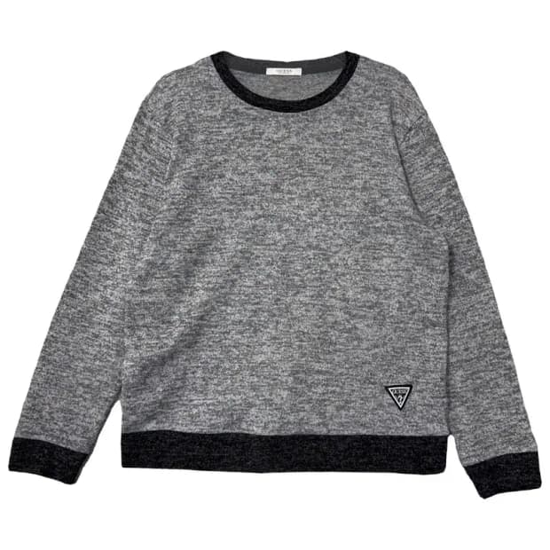 게스 그레이 배색 맨투맨 90(S)