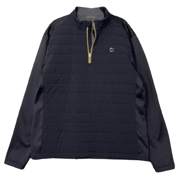 루이까스텔 네이비 로고 골프 기능성 반집업 긴팔 105