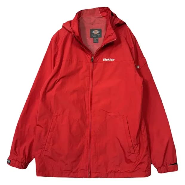 디키즈 레드 로고 기능성 바람막이 MEDIUM