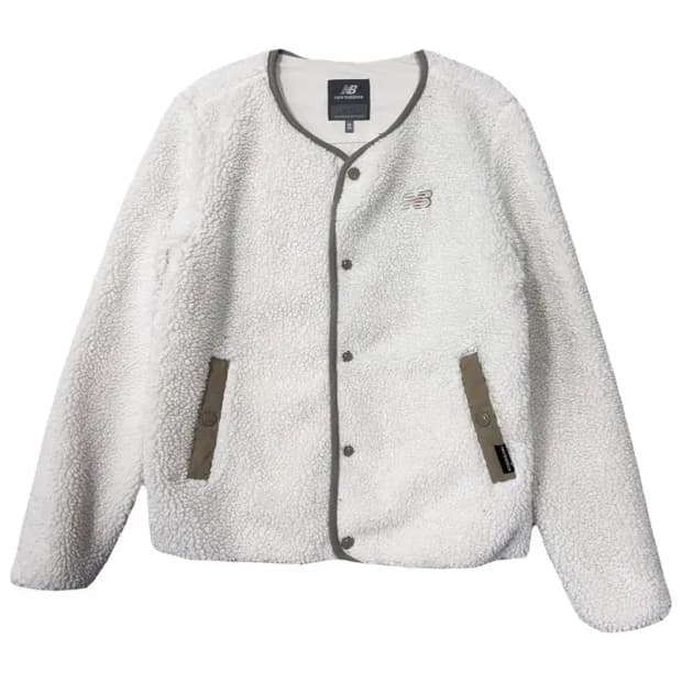 뉴발란스 화이트 뽀글이 후리스 85(XS)