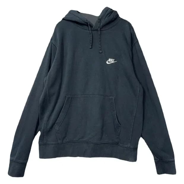 나이키 네이비 로고 후드티 M
