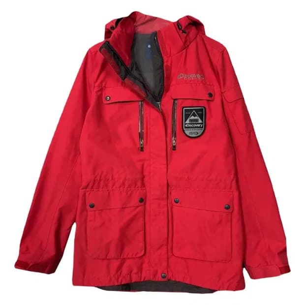 디스커버리 레드 기능성 바람막이 90