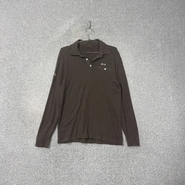 루이까스텔 골프 기능성 브라운 긴팔 카라티 95