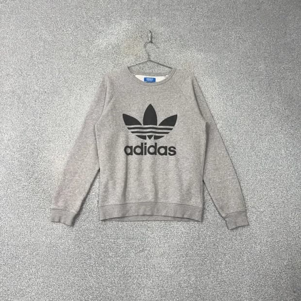 아디다스 빅로고 그레이 맨투맨 95