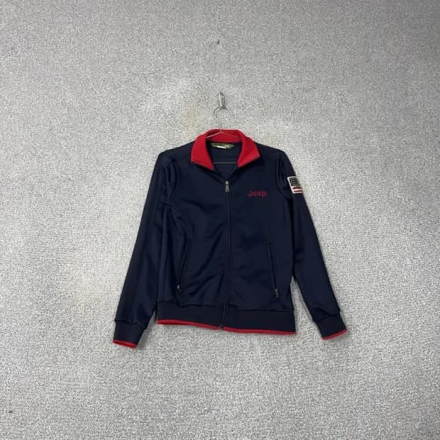 지프 빈티지 로고 성조기 여성 집업 자켓 S