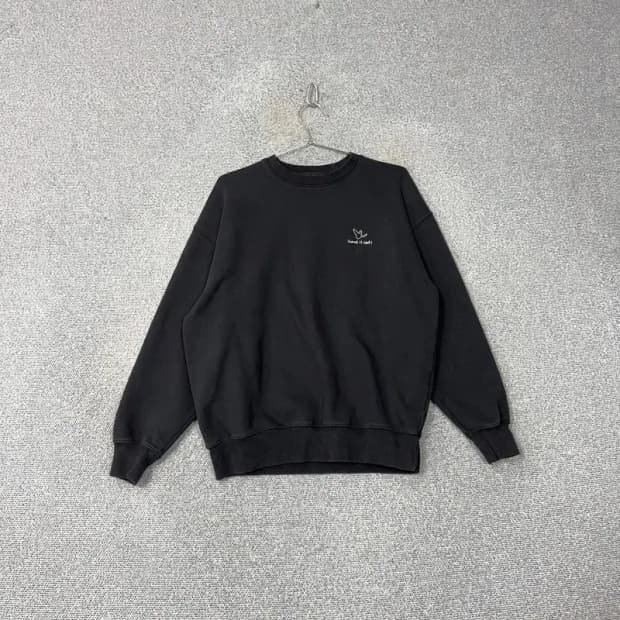 마크곤잘레스 로고 오버핏 블랙 맨투맨 S