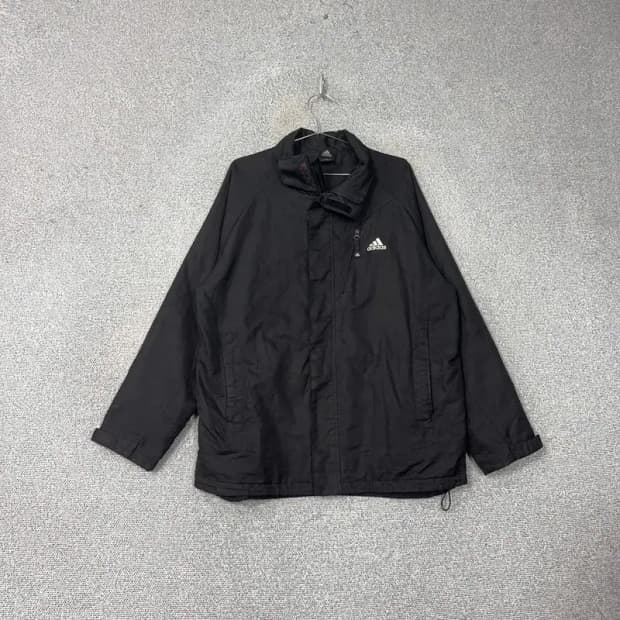 아디다스 블랙 로고 오버핏 바람막이 윈드자켓 105