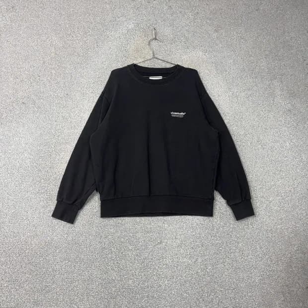 비바스튜디오 스펠 로고 캐주얼 블랙 스웻셔츠 맨투맨 L